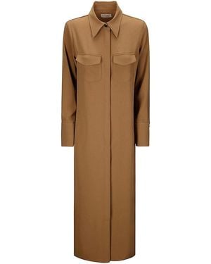 Alberto Biani Long Chemisier Dress Pure - Natural