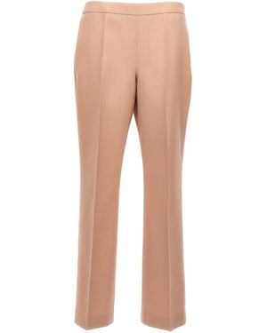 Jil Sander Pleat Wool Pants - Natural