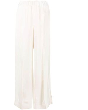 Jil Sander Elasticated Straight-Leg Trouser With Pleats - White