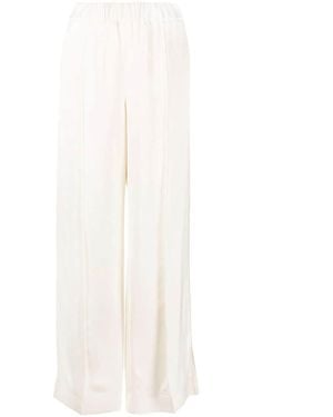 Jil Sander Elasticated Straight-Leg Trouser With Pleats - White