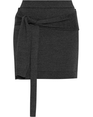 Lemaire Short Knitted Skirt - Black