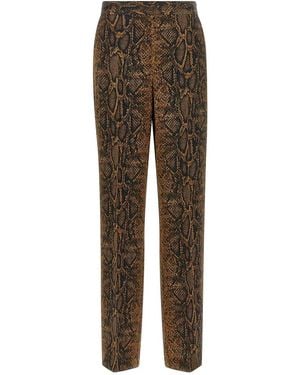 Twinset Python Print Trousers - Brown