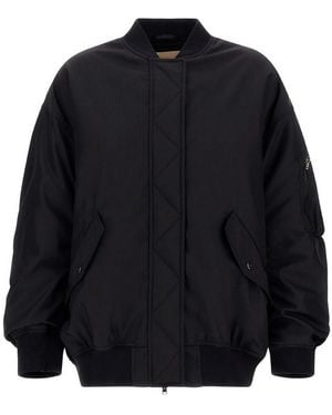 Herno Padded Bomber Jacket With Pockets - Blue