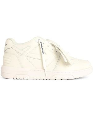 Off-White c/o Virgil Abloh Ooo Leather Trainers - Natural