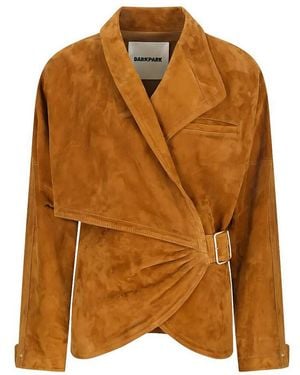 DARKPARK Cindy Suede Contour Jacket - Brown