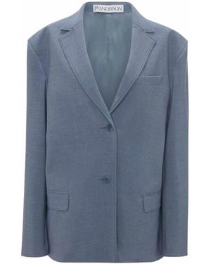 JW Anderson Single-Breasted Jacket - Blue