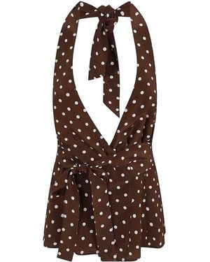 P.A.R.O.S.H. Blusa - Marrone