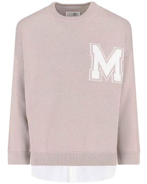 MM6 by Maison Margiela Logo Jumper - Pink