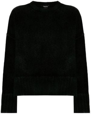 Avant Toi Wool Adn Cashmere Blend Crewneck Jumper - Black