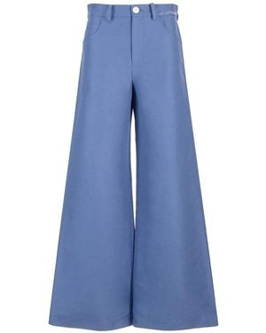 Marni Wide-Leg Trousers - Blue