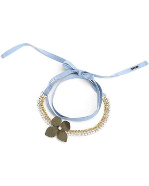 Marni Flower Necklace - Blue