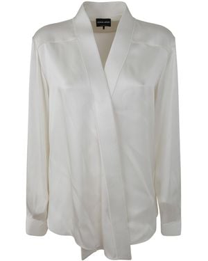 Giorgio Armani Double Satin Shirt - Grey
