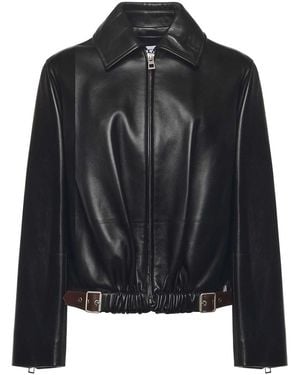 Loewe Beltd Lambskin Nappa Jacket - Black