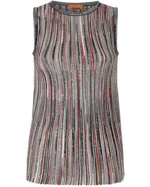 Missoni Striped Tank Top - Brown
