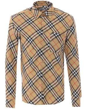 Burberry Roland Check Shirt - Gray