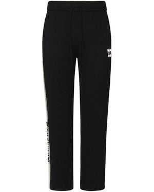 CASABLANCA Wool Trousers With Logo - Black