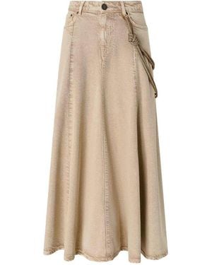 Pinko Hurghada Long Skirt - Natural