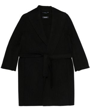 Max Mara Abrigo Midi - Negro