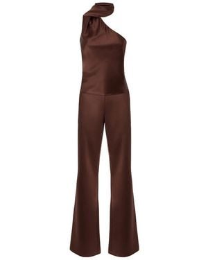 Pinko Audi Tuta Satin Ciocc Amaro - Brown