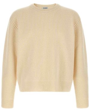 Jil Sander Fisherman's Rib' Jumper - Natural