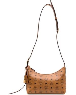 MCM Small Aren Hobo Bag - White