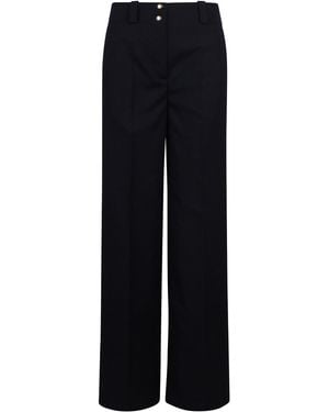 Moncler Palazzo Trousers With Folds - Blue