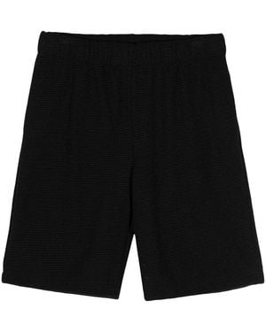 BLUE SKY INN Waffle Knit Shorts - Black