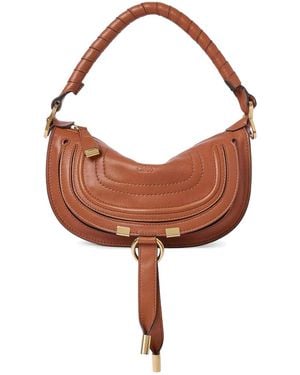 Chloé Mini Marcie Shoulder Bag - Brown