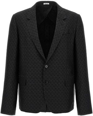 McQueen 'Skull' Blazer - Black