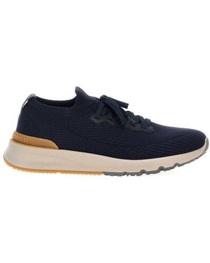 Brunello Cucinelli Knitted Trainers - Blue