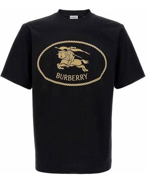 Burberry Knight Stamp T-Shirt - Black