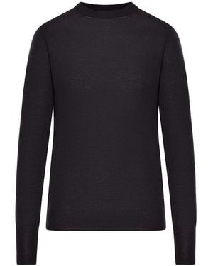 Roberto Collina Crew Neck Wool Jumper - Blue