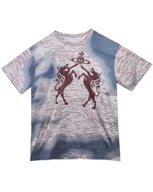 Vivienne Westwood Horses Classic Tshirt - Blue