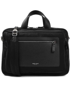 Giorgio Armani Briefcase Bag - Black