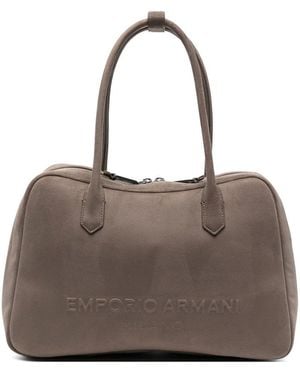 Emporio Armani Leather Shoulder Bag - Brown