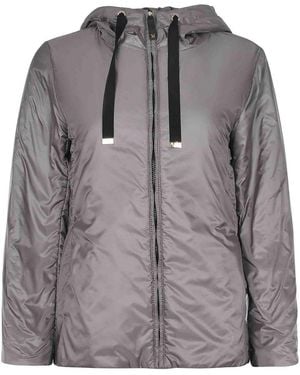Max Mara Max Mara Bomber Jacket Made Of Polyester - Gray