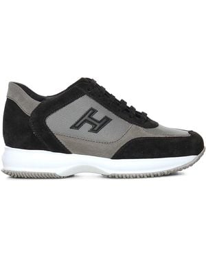 Hogan Trainers Suede - Black