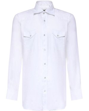 Sartorio Napoli Texas Linen Shirt - White