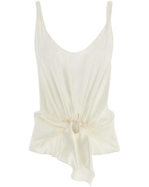 JW Anderson Front Knot Top - White