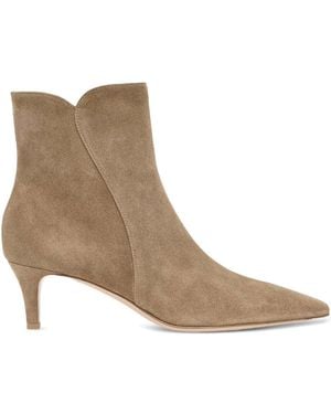 Gianvito Rossi Levy Suede Leather Boots - Brown