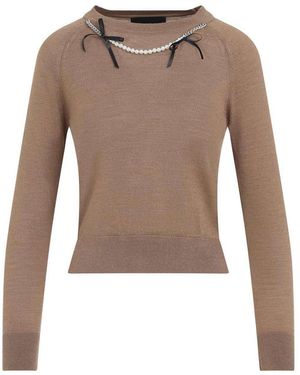 Simone Rocha Classic Pullover - Brown