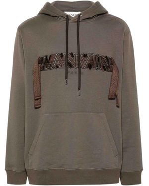 Lanvin Hoodie Brod Curb - Grey