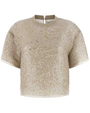 Brunello Cucinelli T-Shirt - Natural