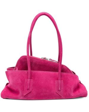 The Attico La Passeggiata Small Leather Shoulder Bag - Pink