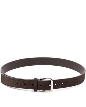 Brunello Cucinelli Leather Belt - White