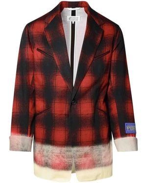 Maison Margiela Cotton Blazer - Red
