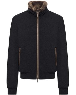 Moorer Bellati Bomber Jacket - Blue
