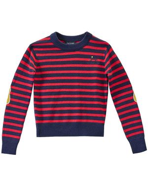 Marc Jacobs Joy Striped Crewneck - Red
