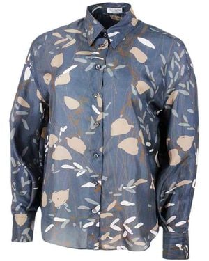 Brunello Cucinelli Shirts - Blue