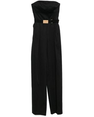 Elisabetta Franchi Long Jumpsuit - Black